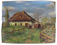Quadro antico olio su tela