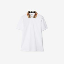 Polo Burberry slim cotone