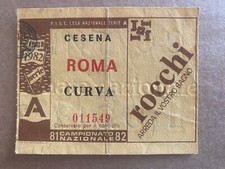 Cesena-Roma biglietto/ticket 1981/82(No Juventus,Lazio,Inter,Roma,Milan)