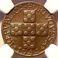 Moneta 20 centavos 1944 NGC