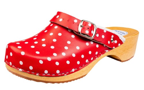 Zoccoli moda donna rosso