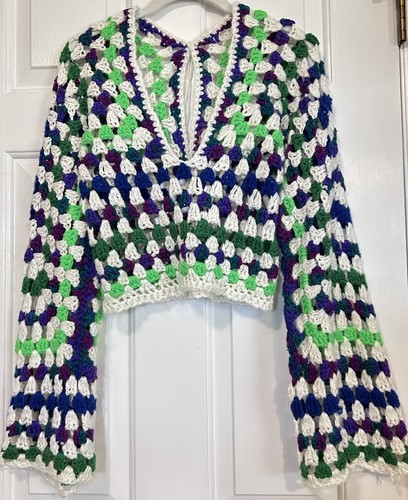 Maglione maglia aperta