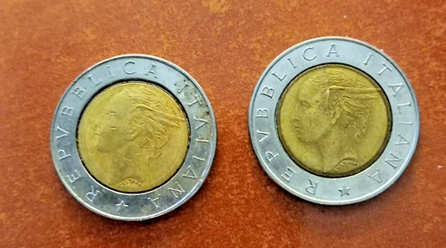 Two due monete coins - monete, italia
