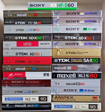 Sony / Maxell / TDK / Pioneer / Ampex C 60, 90, 120 Cassette Vintage ALL SEALED