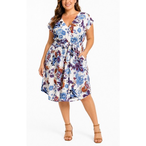 Dr2 floral paisley neck - dr2, v-neck