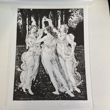 B&W Serigraph Botticelli