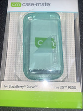 Case-Mate Back Cover, Custodia per Blackberry Curve 8520 e 9300 - Blu Trasparente