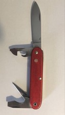  WENGER RED ALOX DELEMONT 1965 Soldier W-K Swiss Army Knife coltello da Tasca
