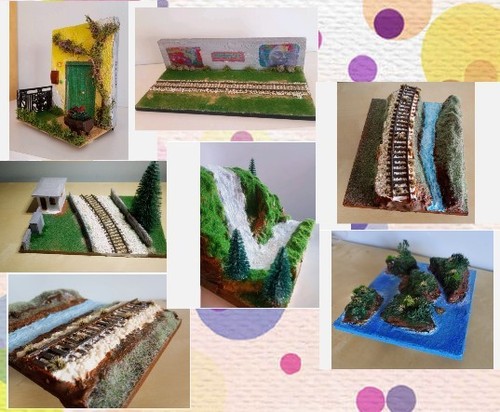 Diorama ferroviario naturale