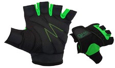 GUANTI PALESTRA DA FITNESS G5-HT UOMO NERO-VERDE SOLLEVAMENTO PESI ANTISCIVOLO 