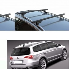 BARRE PORTATUTTO ACCIAIO VOLKSWAGEN PASSAT VARIANT ANNO 2013 CON RAILS 4 SERRAT