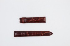 Cinturino orginale pryngeps coccodrillo marrone con fibbia ansa 18 fibbia 16