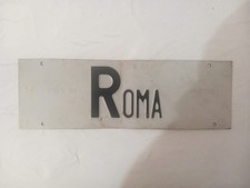 Vecchia Targa Auto Roma in Metallo Anni 90 epoca