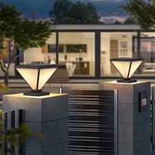 Lampada a colonna da giardino palo esterno giardino luce a colonna nera illuminazione lanterna