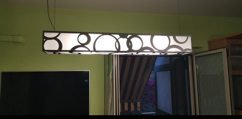 Lampadari acciaio satinato - acciaio, e
