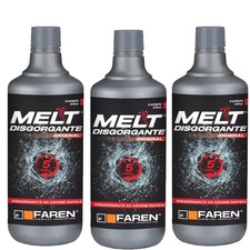 3 X Disgorgante Acido Melt Professionale 750 ML Per Scarichi Lenti e Ingorghi