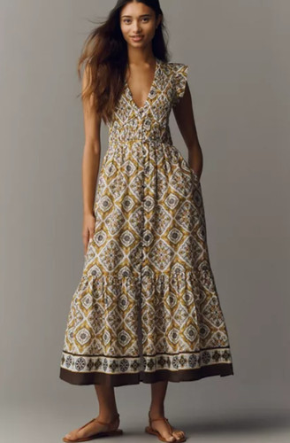 Abito midi anthropologie - midi,