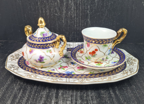 Porcellana decorata mano set - mano,