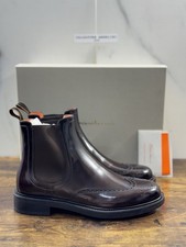 Santoni Chelsea Boot Brogue