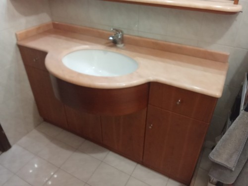 Mobile bagno terra legno - mobile, da
