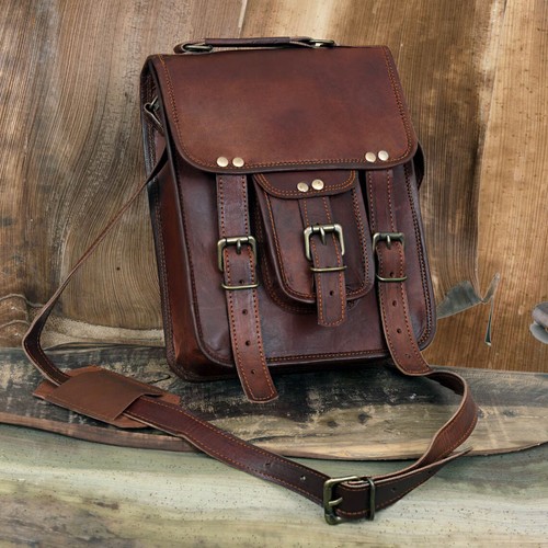 Borsa tracolla vera pelle - a,