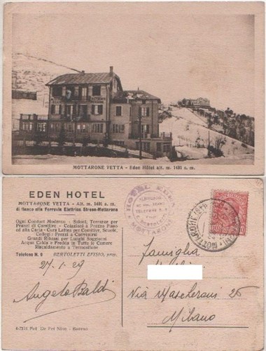 Cartolina mottarone vetta - cartolina,