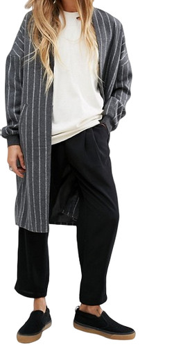 Cappotto spolverino righe - cappotto,