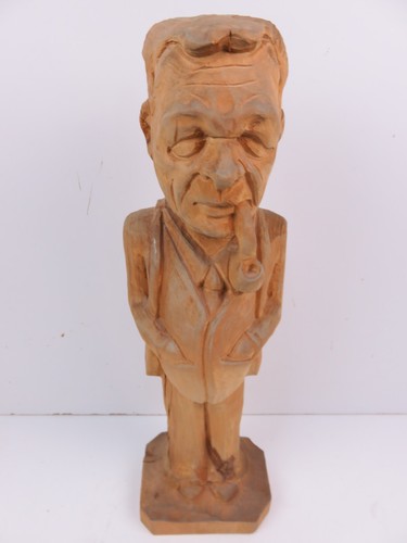 Vecchia statua legno - in,