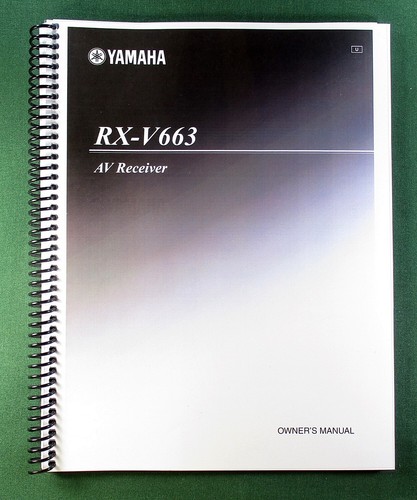 Yamaha v663 instruction - yamaha, rx-v663