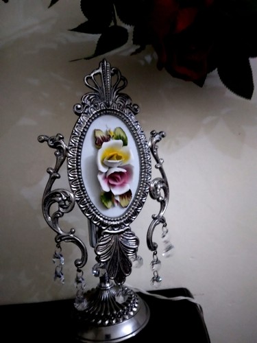 Lampada antica metallo decoro - lampada,
