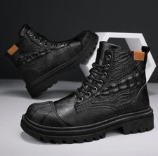 Mocassino mocassino uomo alto stringato board scarpa moto sneaker casual