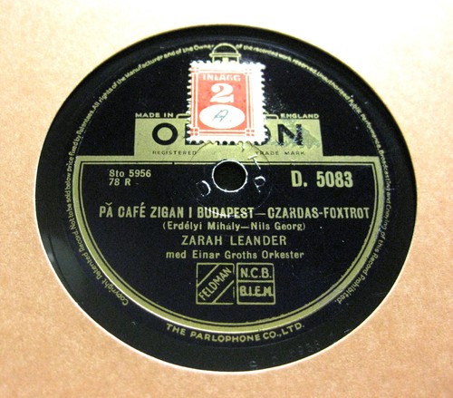 Zarah leander cafe - pa, zigan