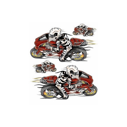 Set adesivi scheletro - set, su
