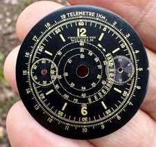 Wilhelm Chrono Vintage Dial originale Black 34,5mm Landeron Hahn anni '40