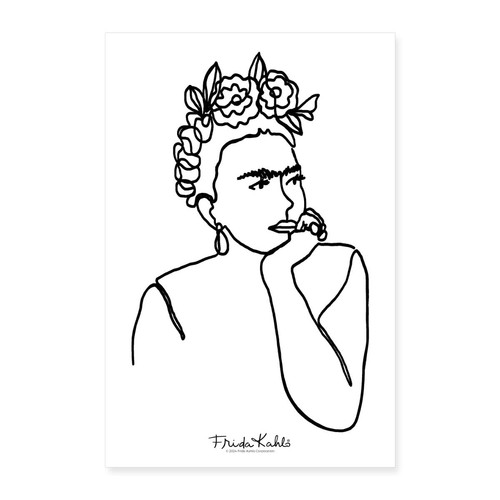 Frida kahlo disegno nero - kahlo,