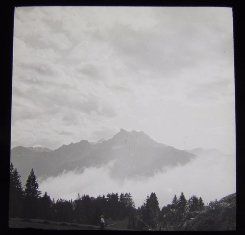 Glass magic lantern slide - magic,