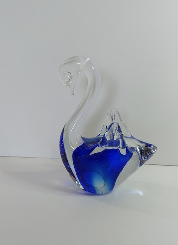 Cigno scultura vetro - cigno,