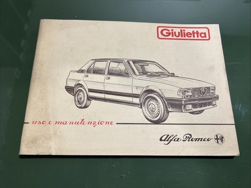 Giulietta alfa romeo libretto - giulietta,