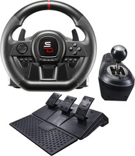 Superdrive - Volante Da Corsa GS650-X Con Cambio Manuale, 3 Pedali E Paddle per 