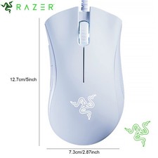 Razer DeathAdder Essential White Edition Mouse da gioco cablato 6400 DPI USB (USA)...