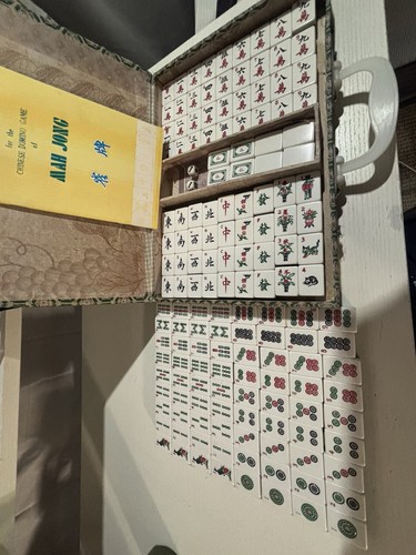 Set mahjong bicolore - set,
