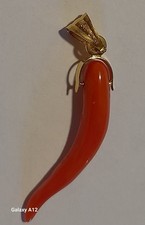 Ciondolo Oro E Corallo