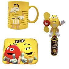 Lotto 3 gadget m&m’s giallo custodia tablet iPad Tazza Ventilatore *vedi descriz