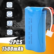 2/4Pcs 1500mAh 7.4Volt Li-ion