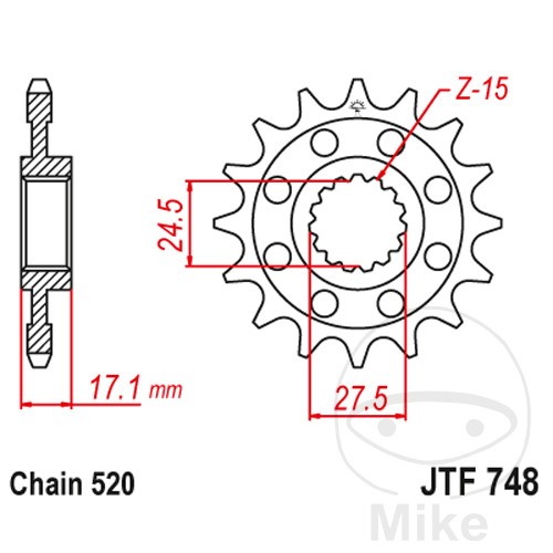 Sprockets piñón - jt,