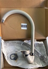 RUBINETTO MISCELATORE PER LAVELLO LAVANDINO CUCINA ACCIAIO INOX LACCATO AVORIO