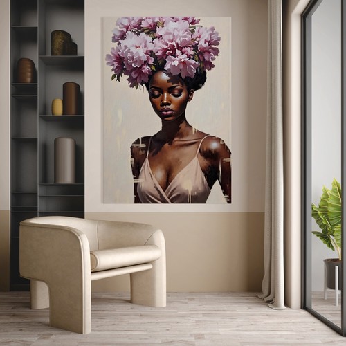 Elegante donna nera - , arte