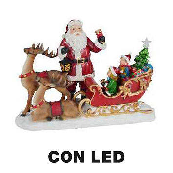Pupazzo babbo natale resina - babbo,