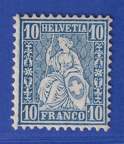 Svizzera 1862 helvetia seduta - helvetia,