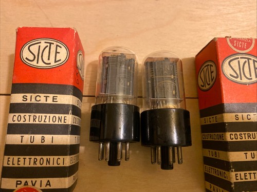 Sicte 6sn7gt pair - 6sn7gt, little-used